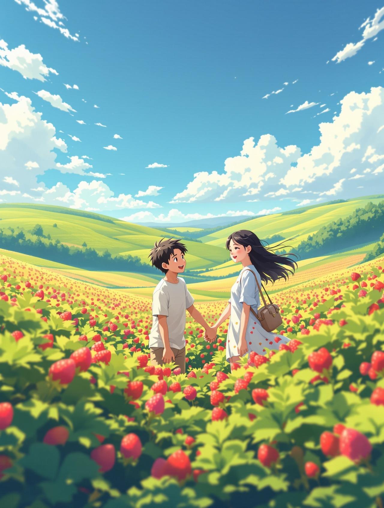 腐漫剧《草莓味的夏天》封面图 - 校园初恋